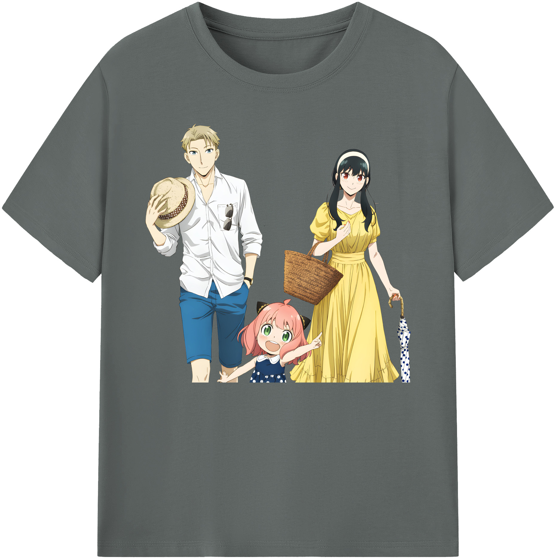 （画像用） SPY×FAMILY间谍家家酒 綿100％ メンズ半袖Tシャツ｜肌触りやわらか＆通気性